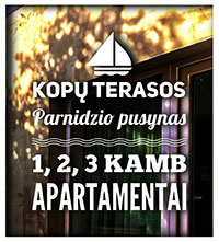 Mieszkania do wynajęcia w Nidzie Kopų terasos