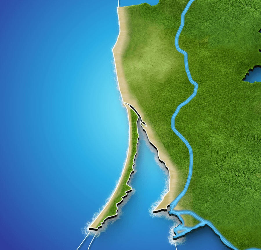 Litewski nadmorska mapa pogody