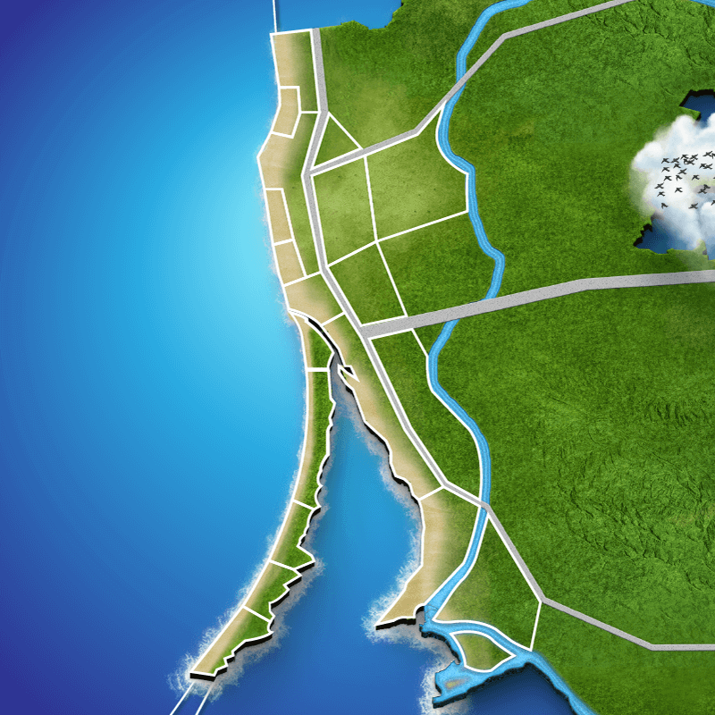 Litewski nadmorska mapa pogody