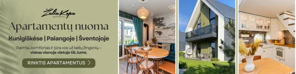 Apartamenty - mieszkania - bezpośredni wynajem - Palanga