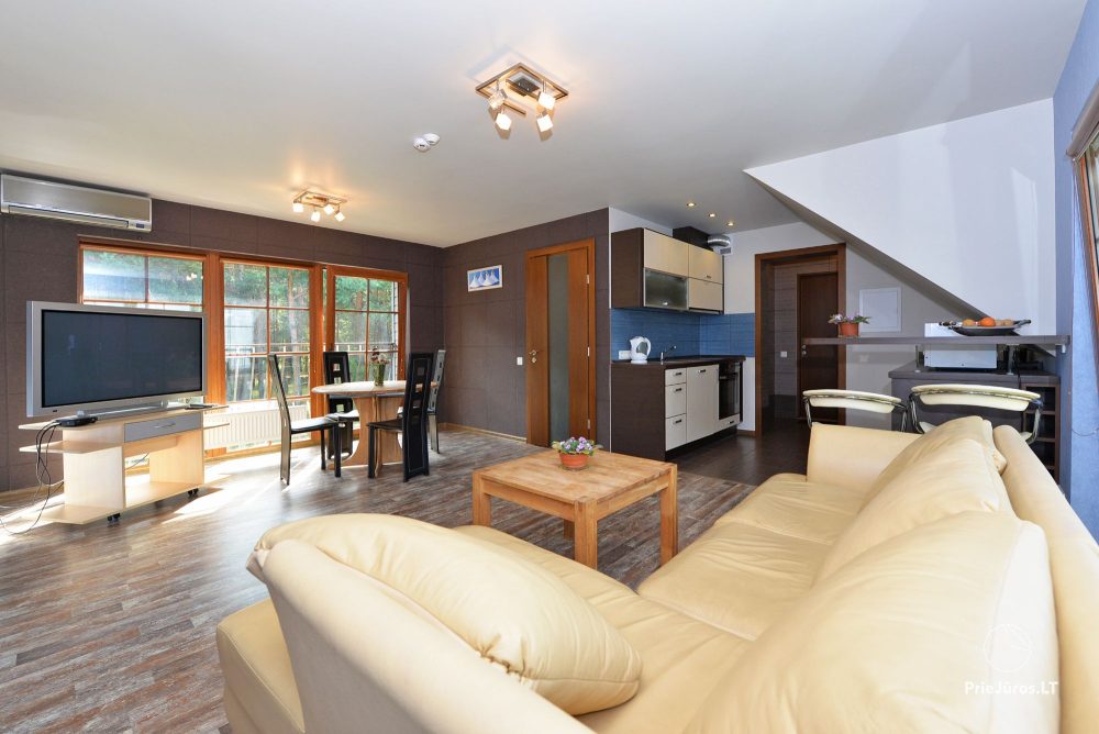 Nr 2 Trzypokojowe (z dwiema sypialniami) apartamenty (dla 4+2 osób)