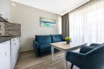 Kompleks apartamentów i restauracja Lagūna w Sventoji bardzo blisko morza