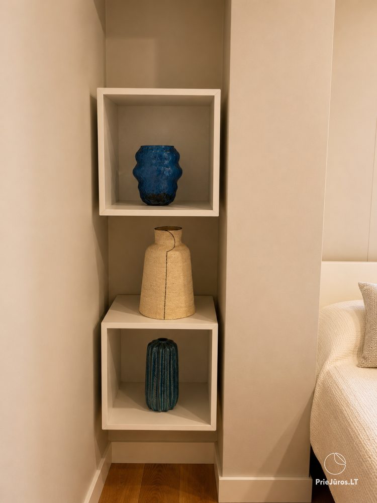 Apartamenty „Pušų terasa” w Juodkrantė, nowocześnie wyposażone z dużym tarasem