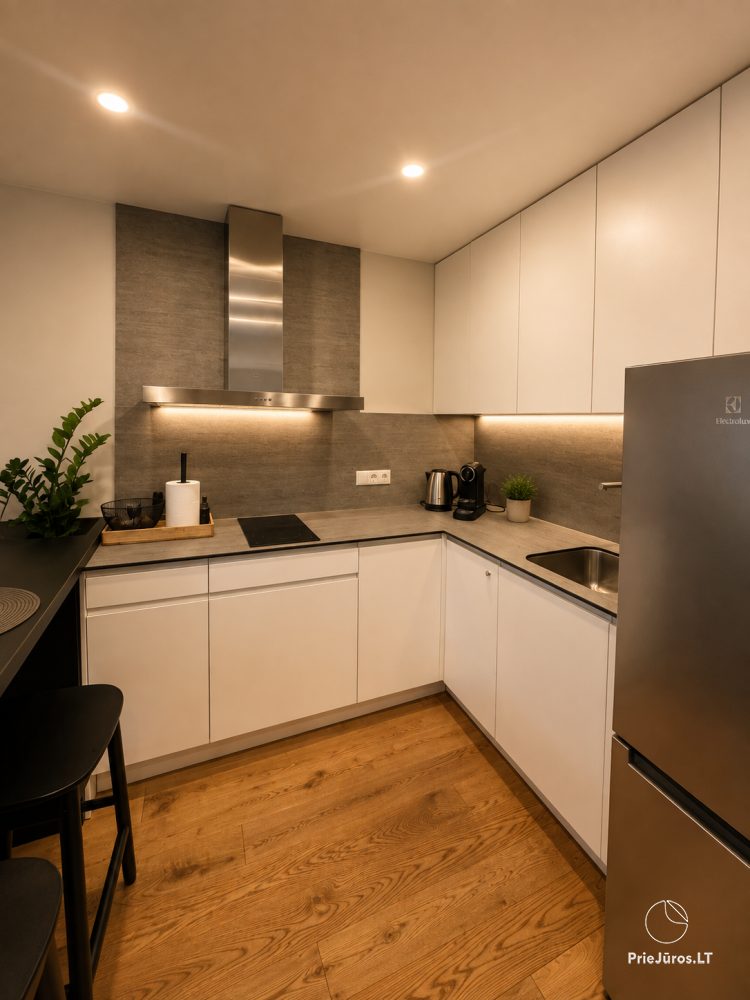 Apartamenty „Pušų terasa” w Juodkrantė, nowocześnie wyposażone z dużym tarasem