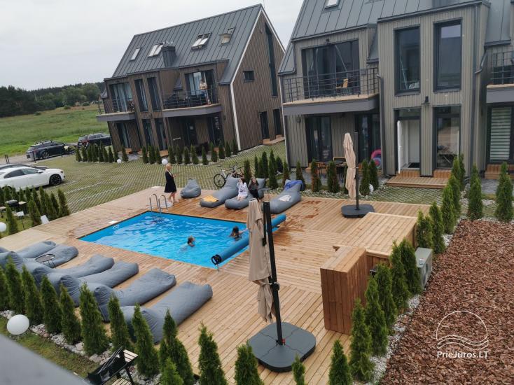 Apartamenty z basenem nad morzem w Połądze, w Kunigiskiai