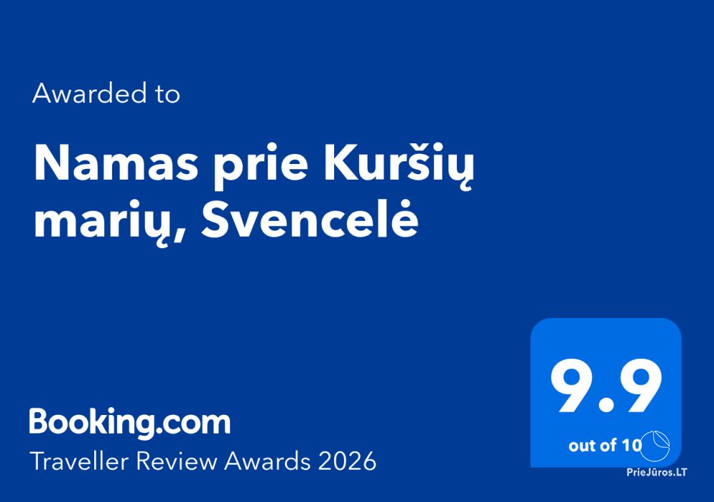 Dom do wynajęcia w Svencele w pobliżu Zalewu Kurońskiego