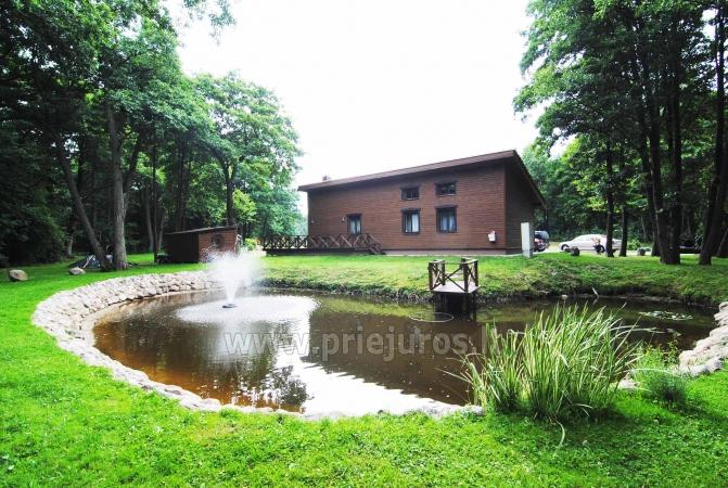 Pokoje i domek na wynajem w Palanga. Szeroko zamknięte Territory, plac zabaw dla dzieci
