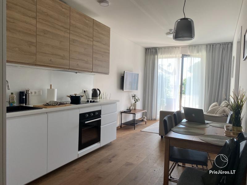 Apartament z widokiem na lagunę w Kalno Namai