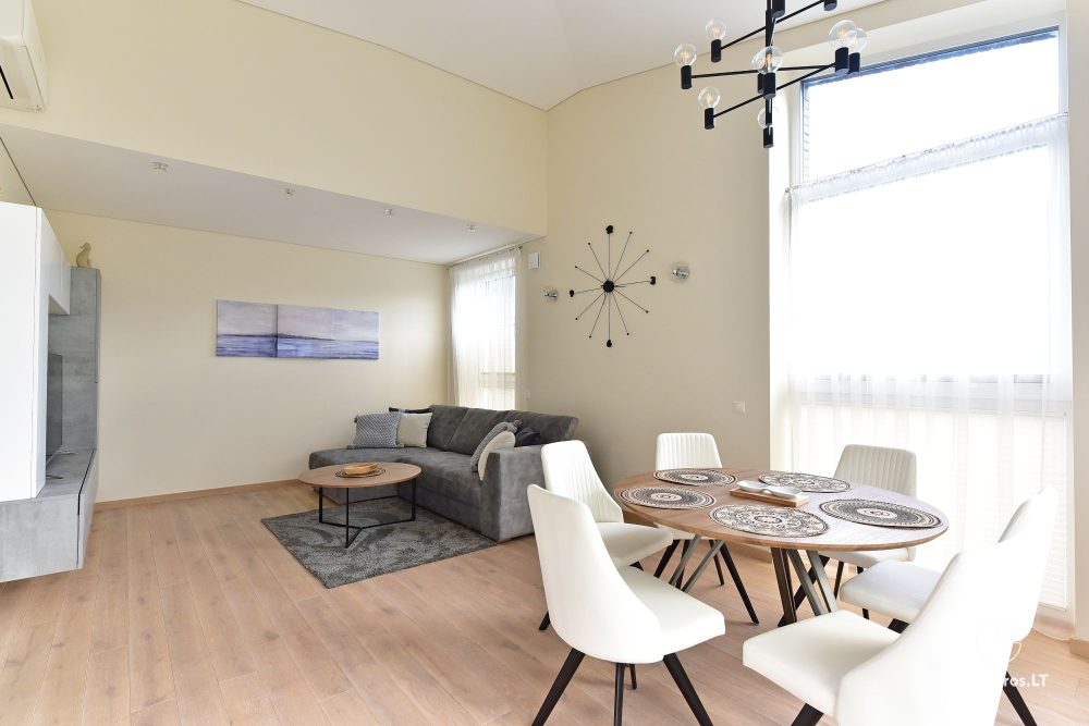Nowe, przestronne apartamenty „Palangos Vilnele” otoczone sosnami, blisko morza z klimatyzacją i przestronnymi tarasami z widokiem na las sosnowy i morze