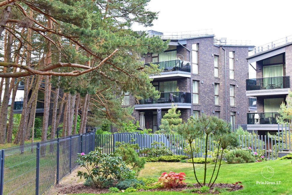 Nowe, przestronne apartamenty „Palangos Vilnele” otoczone sosnami, blisko morza z klimatyzacją i przestronnymi tarasami z widokiem na las sosnowy i morze
