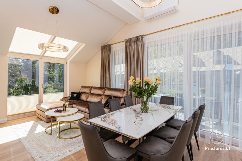Nowy, przestronny apartament J&D w Połądze w pobliżu lasu sosnowego, 400 m do morza