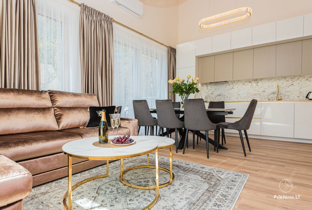 Nowy, przestronny apartament J&D w Połądze w pobliżu lasu sosnowego, 400 m do morza