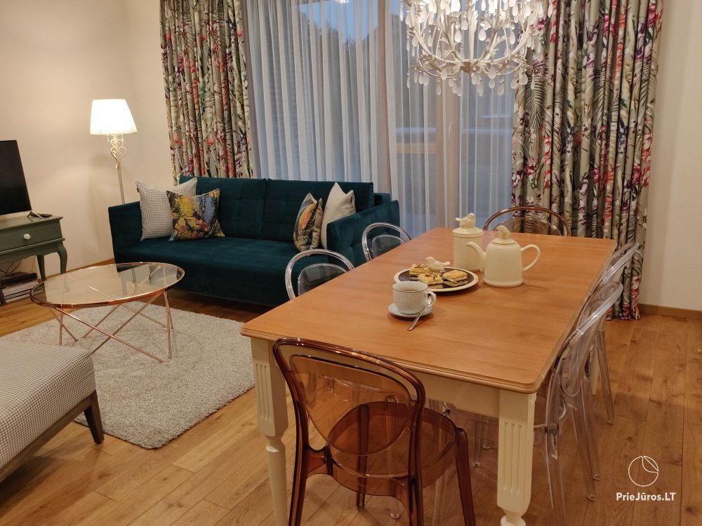 Kopų Vėtrungės II - Nida Apartments z tarasem do 6 osób