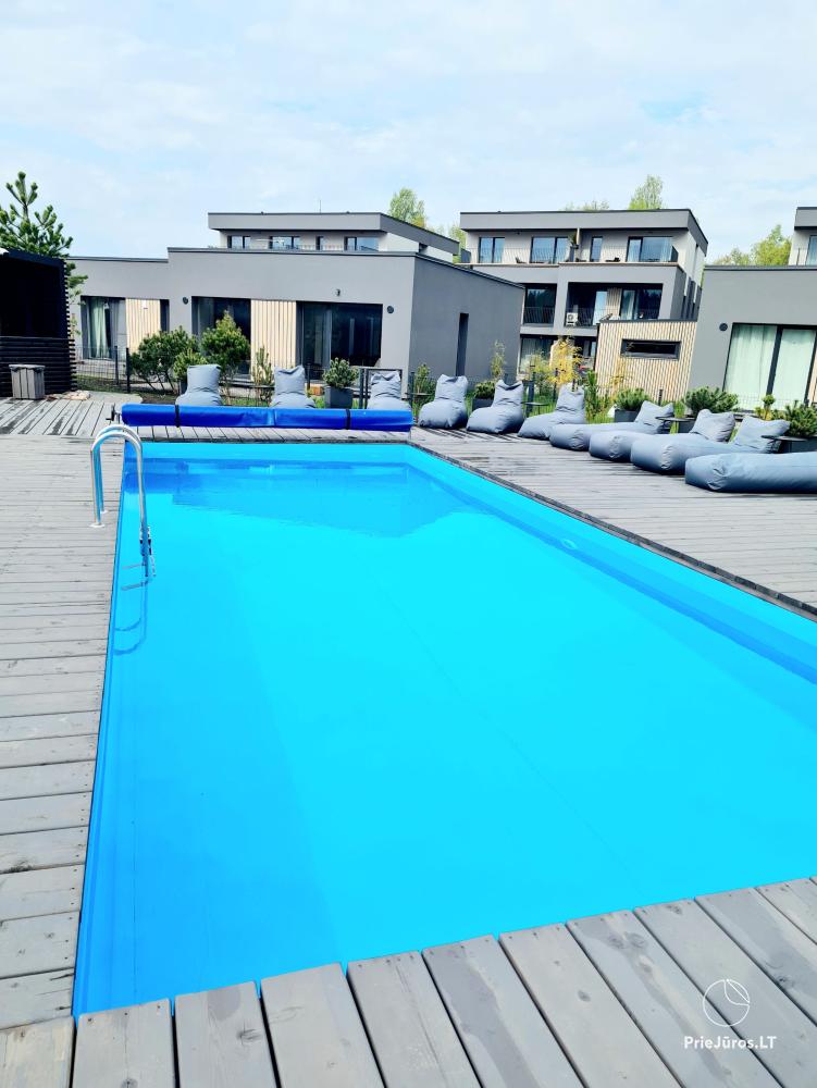 Samana Home - Mano jūra 2, Kunigiškiai - apartamenty z tarasem i podwórkiem, kompleks z basenem