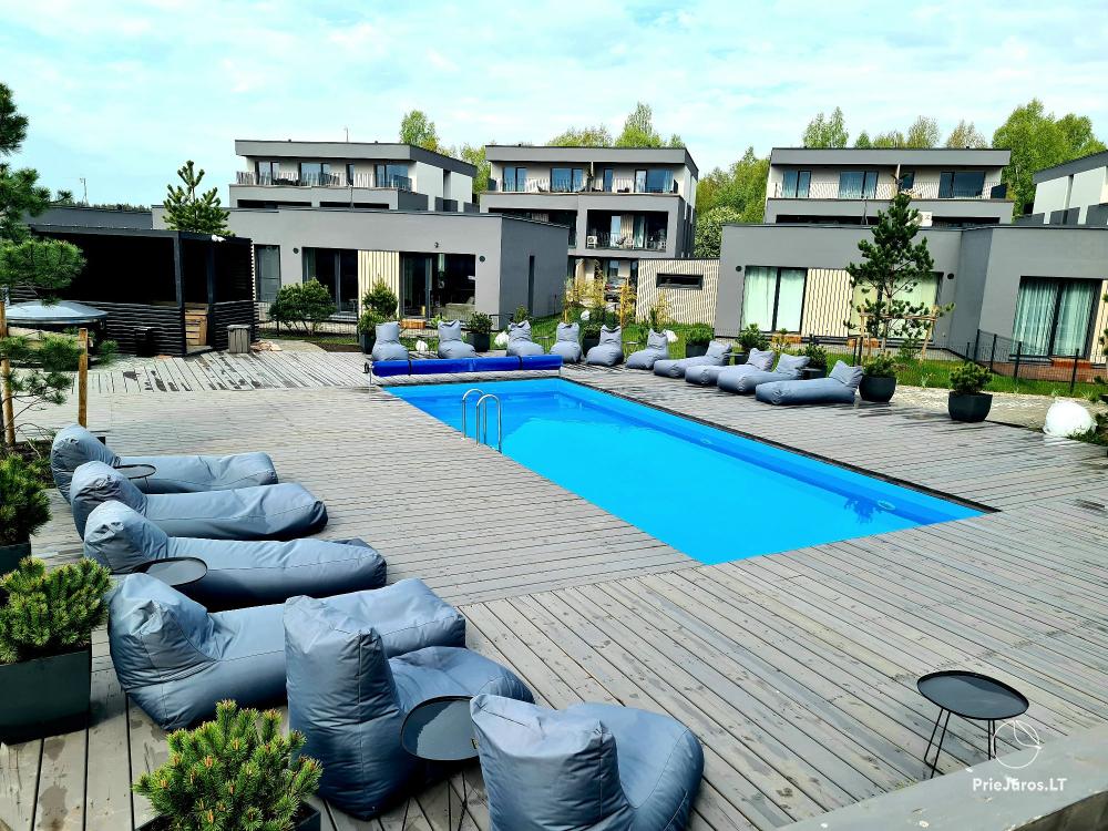 Samana Home - Mano jūra 2, Kunigiškiai - apartamenty z tarasem i podwórkiem, kompleks z basenem