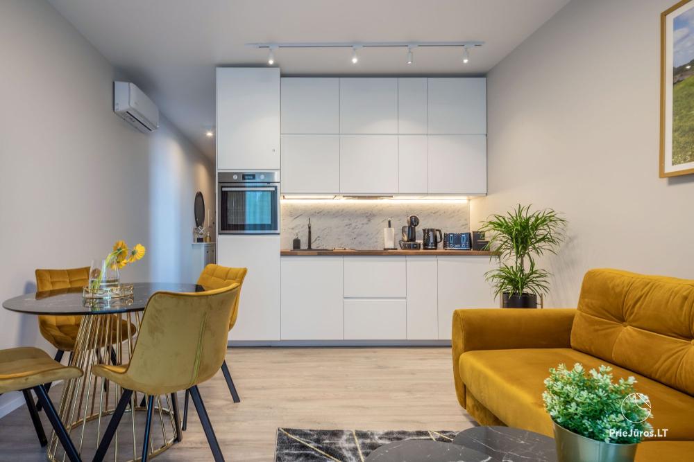 „Medus Home” - „Mano jūra 2”, Kunigiškiai – apartamenty z widokiem na las, basen w kompleksie