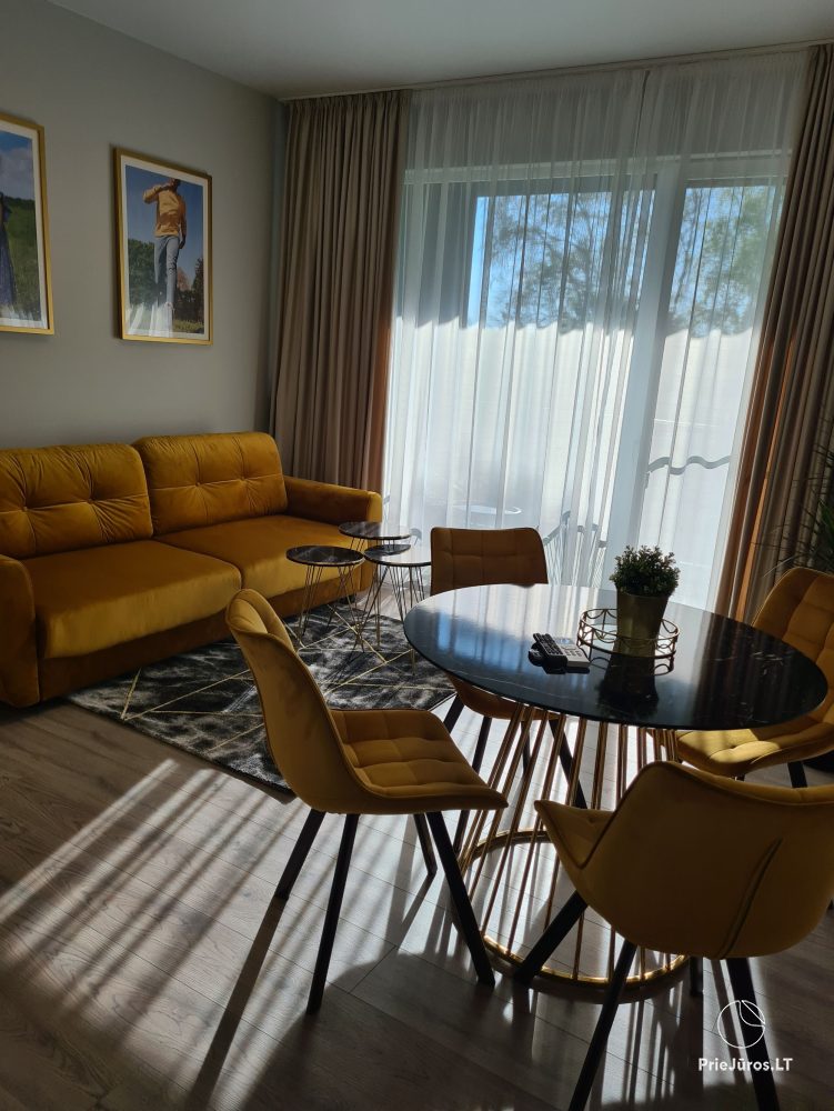 „Medus Home” - „Mano jūra 2”, Kunigiškiai – apartamenty z widokiem na las, basen w kompleksie