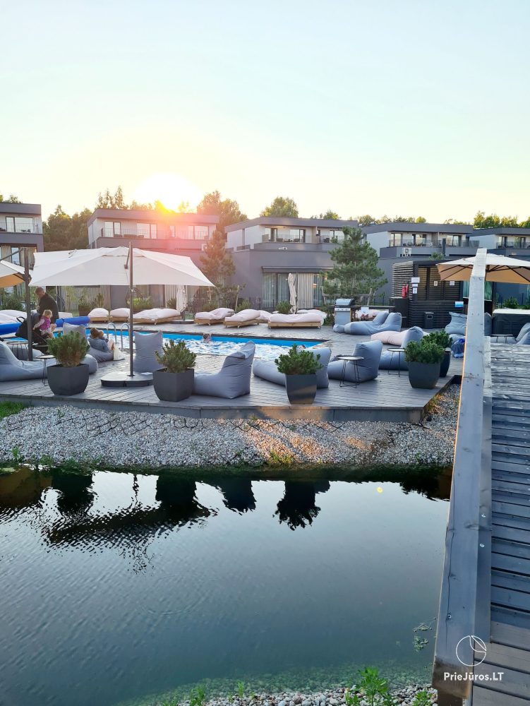 „Medus Home” - „Mano jūra 2”, Kunigiškiai – apartamenty z widokiem na las, basen w kompleksie