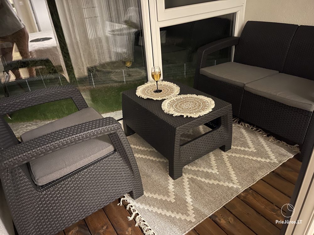 Apartament Prie kopos w Sventoji, nad samym morzem