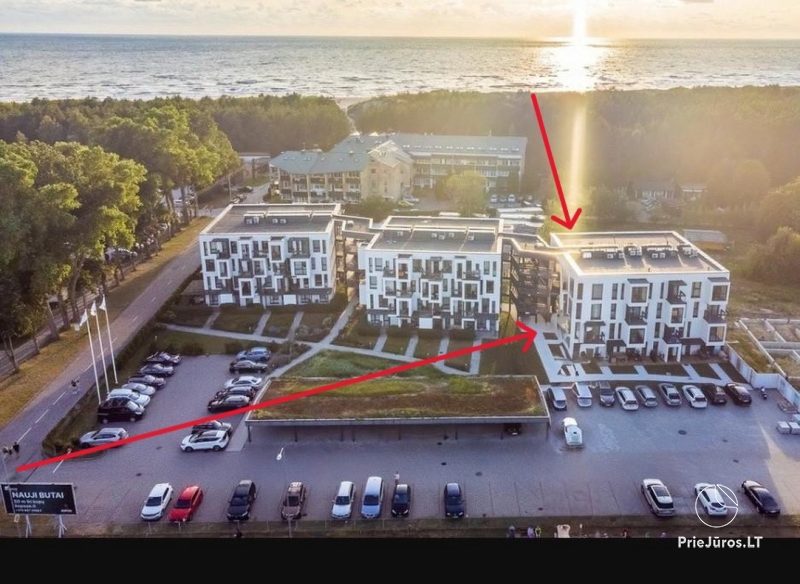 Apartament Prie kopos w Sventoji, nad samym morzem