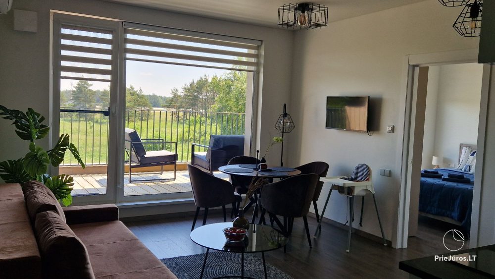 De-Žavu Home - Moje Morze 2, Kunigiškiai, apartamenty dwupokojowe z tarasem dla sześciu osób