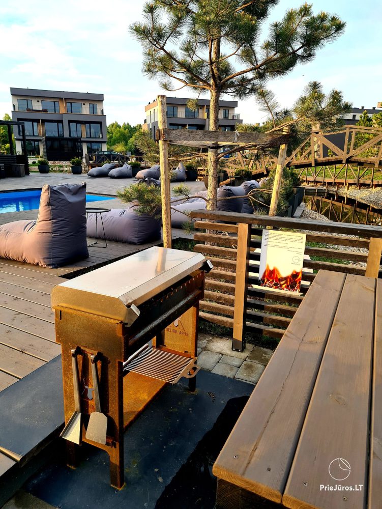 Sea House - Mano jūra 2, Kunigiškiai – apartamenty na parterze, basen w kompleksie