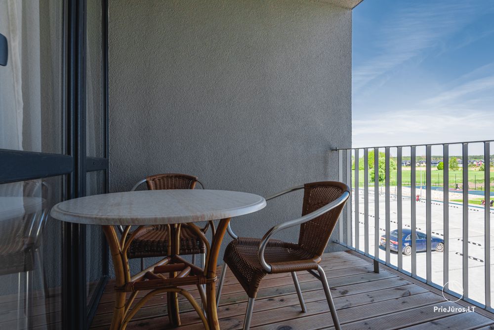Nowe apartamenty z basenem i siłownią do wynajęcia w Sventoji