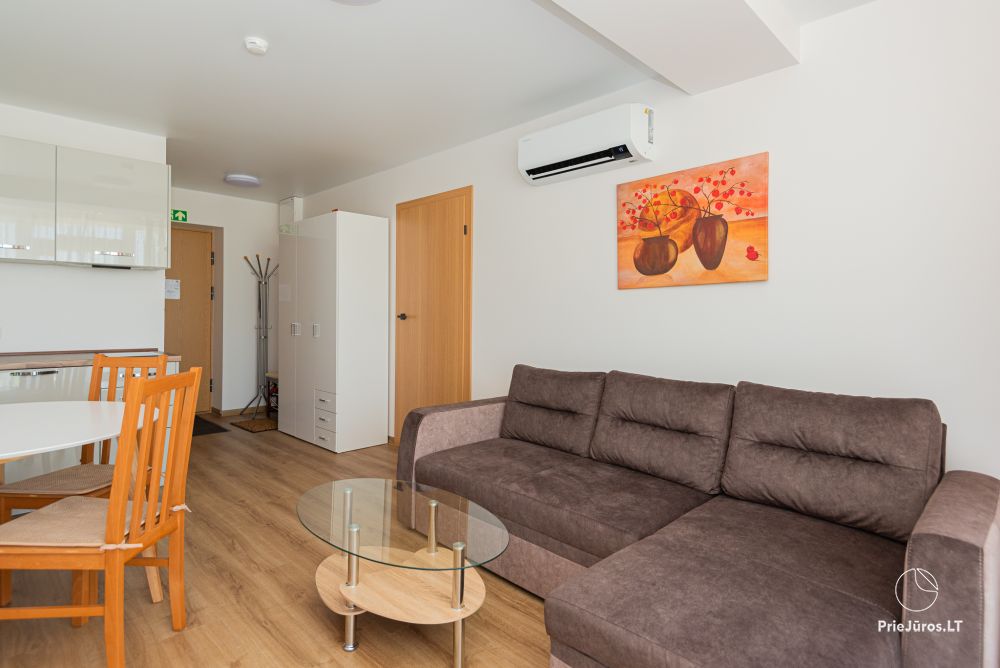 Nowe apartamenty z basenem i siłownią do wynajęcia w Sventoji