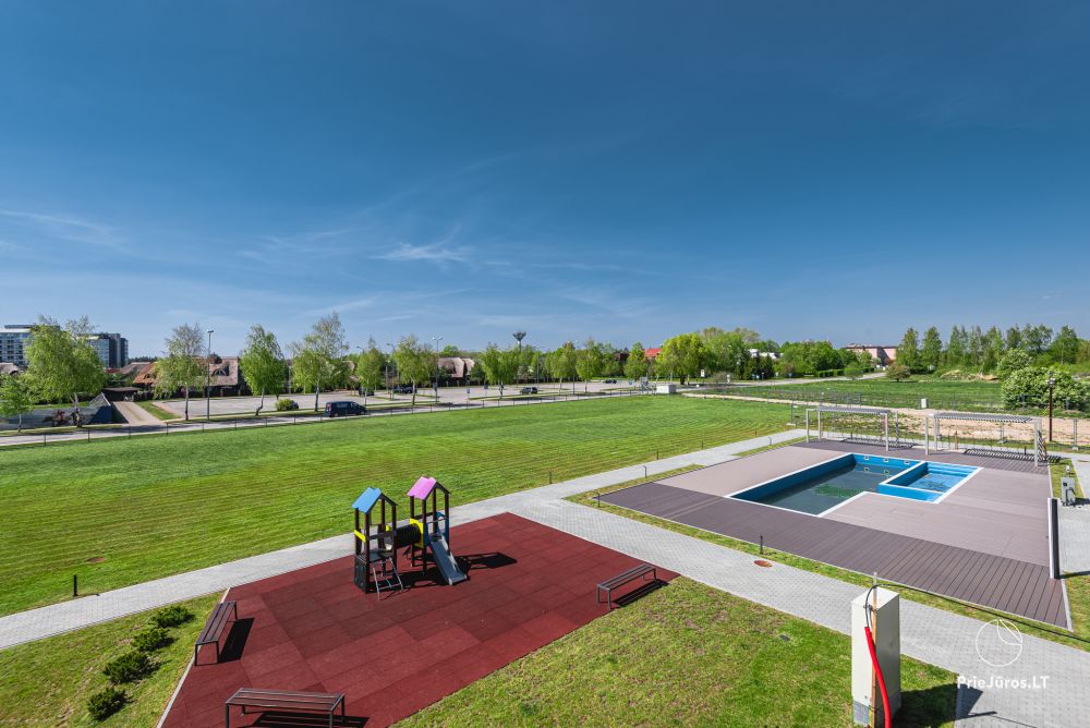 Nowe apartamenty z basenem i siłownią do wynajęcia w Sventoji