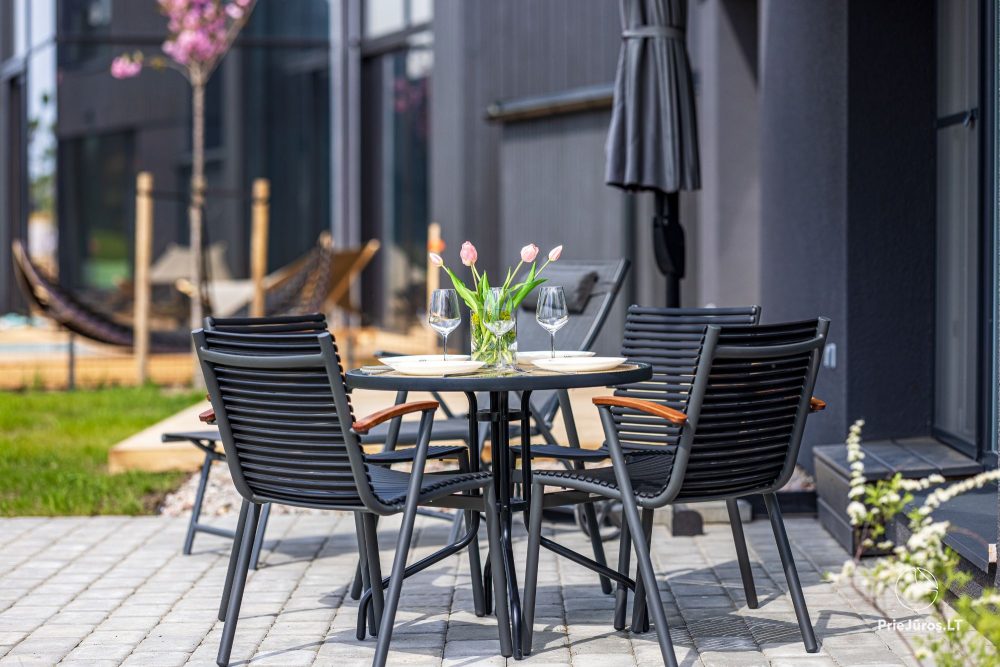 Basom home – Moje morze 3, Kunigiškiai – apartamenty z tarasem przy eko basenie, przepiękny zielony teren