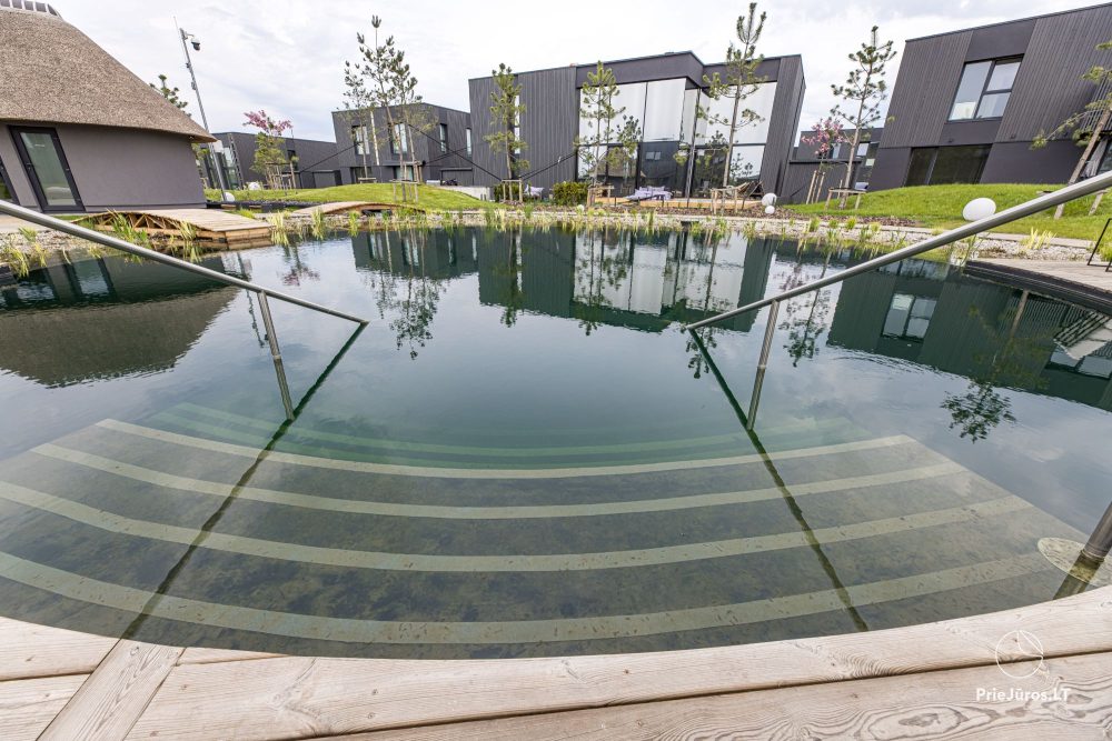 Basom home – Moje morze 3, Kunigiškiai – apartamenty z tarasem przy eko basenie, przepiękny zielony teren