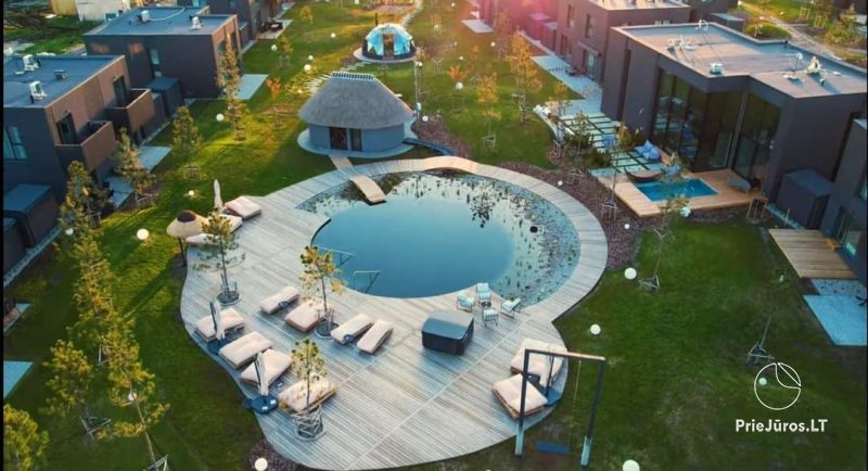 Basom home – Moje morze 3, Kunigiškiai – apartamenty z tarasem przy eko basenie, przepiękny zielony teren