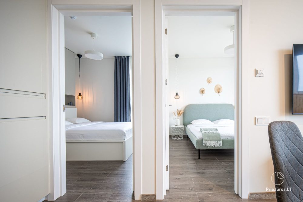 Kopa home – Moje morze 2, Kunigiškiai. Apartamenty z 2 sypialniami i tarasem, kompleks z basenem, atrakcje