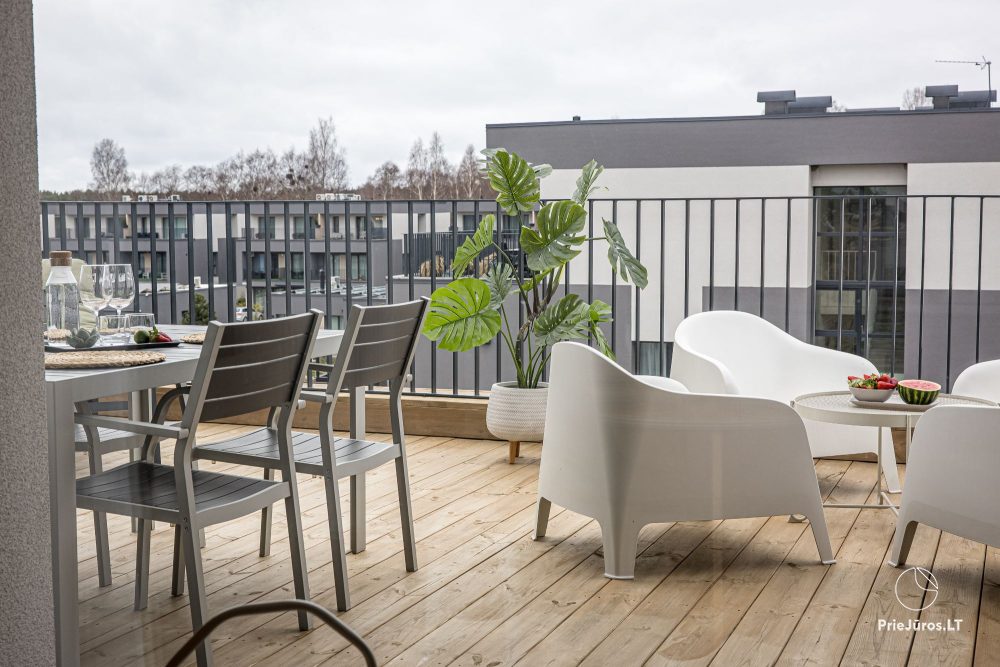 Kopa home – Moje morze 2, Kunigiškiai. Apartamenty z 2 sypialniami i tarasem, kompleks z basenem, atrakcje