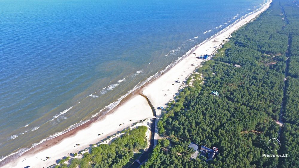 Nowe apartamenty w Połądze Birutės12 – 400 m od plaży morskiej. Oddzielne wejścia, podwórko