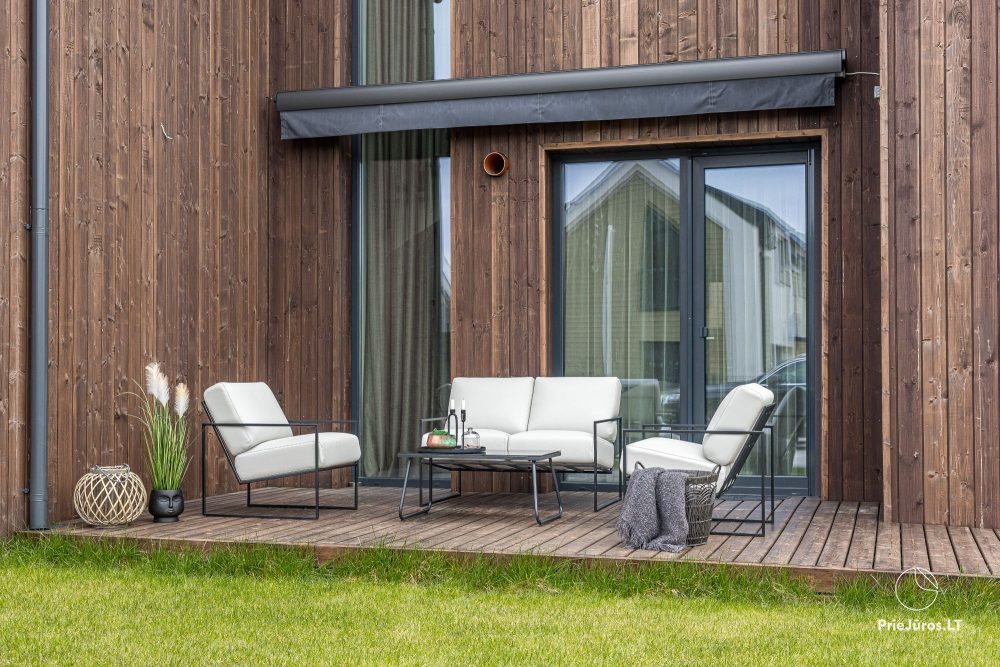 Sea Life home – Kunigiškiai – stylowy domek z dwiema sypialniami, basen w ogrodzie