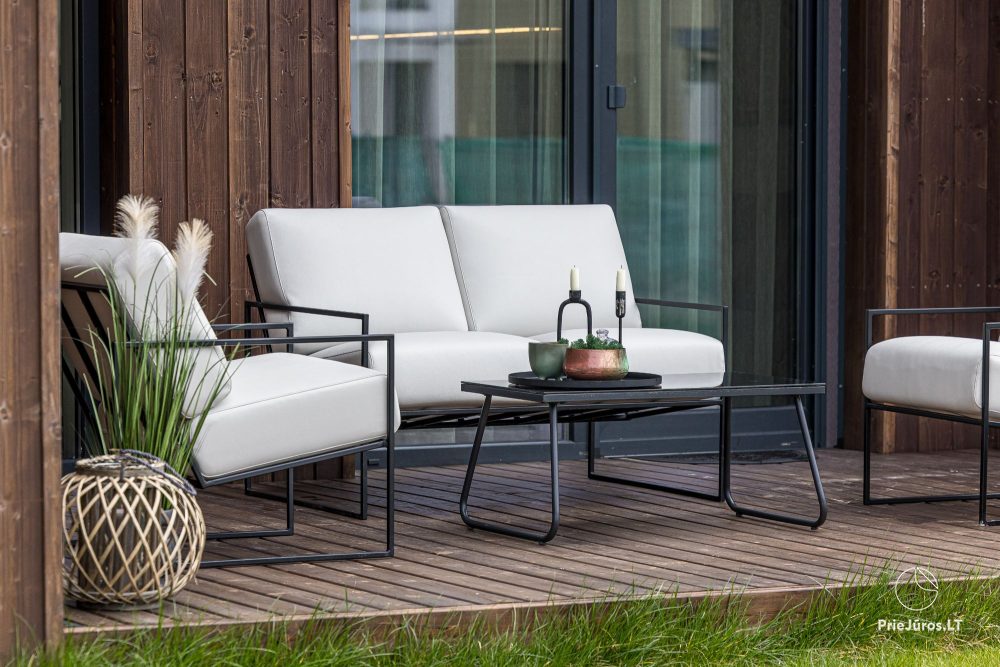 Sea Life home – Kunigiškiai – stylowy domek z dwiema sypialniami, basen w ogrodzie