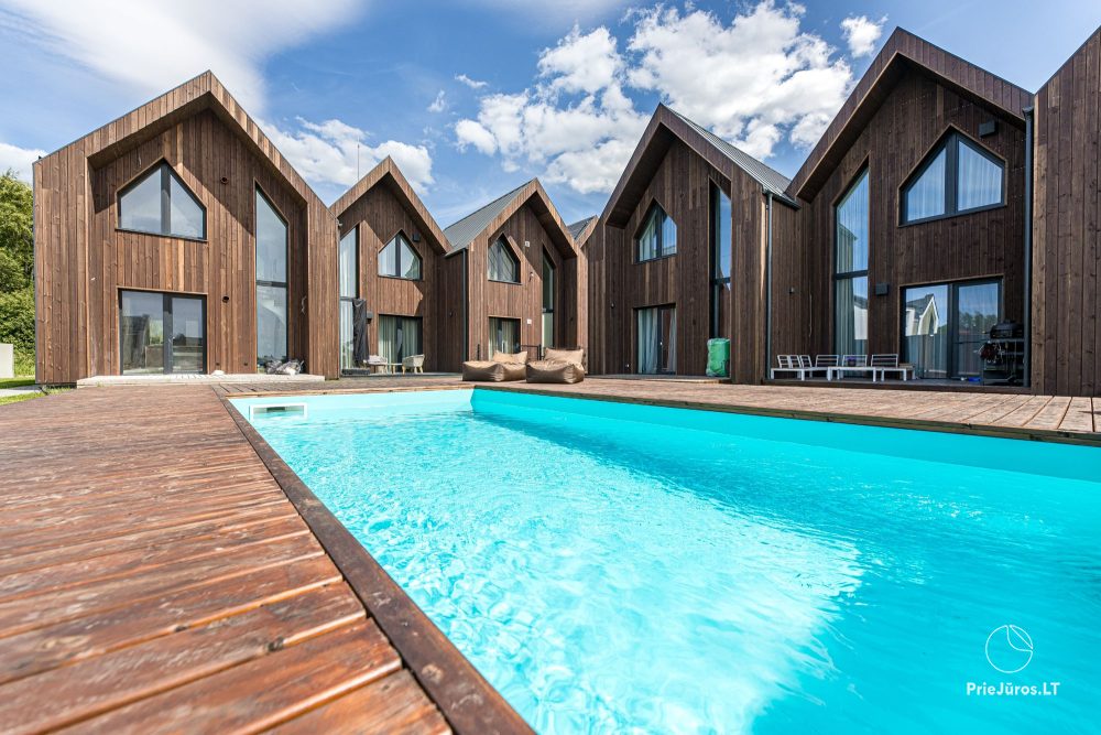 Sea Life home – Kunigiškiai – stylowy domek z dwiema sypialniami, basen w ogrodzie
