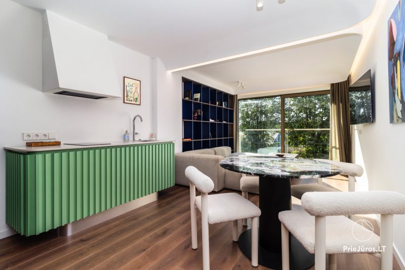 Stylowe apartamenty z 2 sypialniami w centrum Połągi
