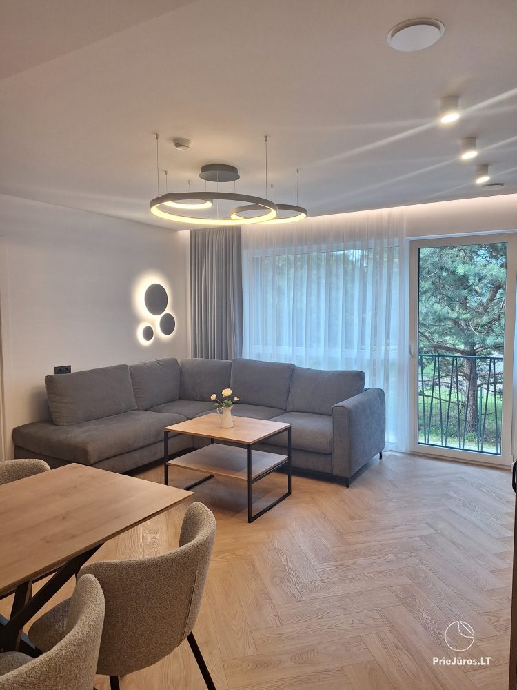 Nowo wyposażone apartamenty przy ulicy Vanagupės. W projekcie „Santiago”.