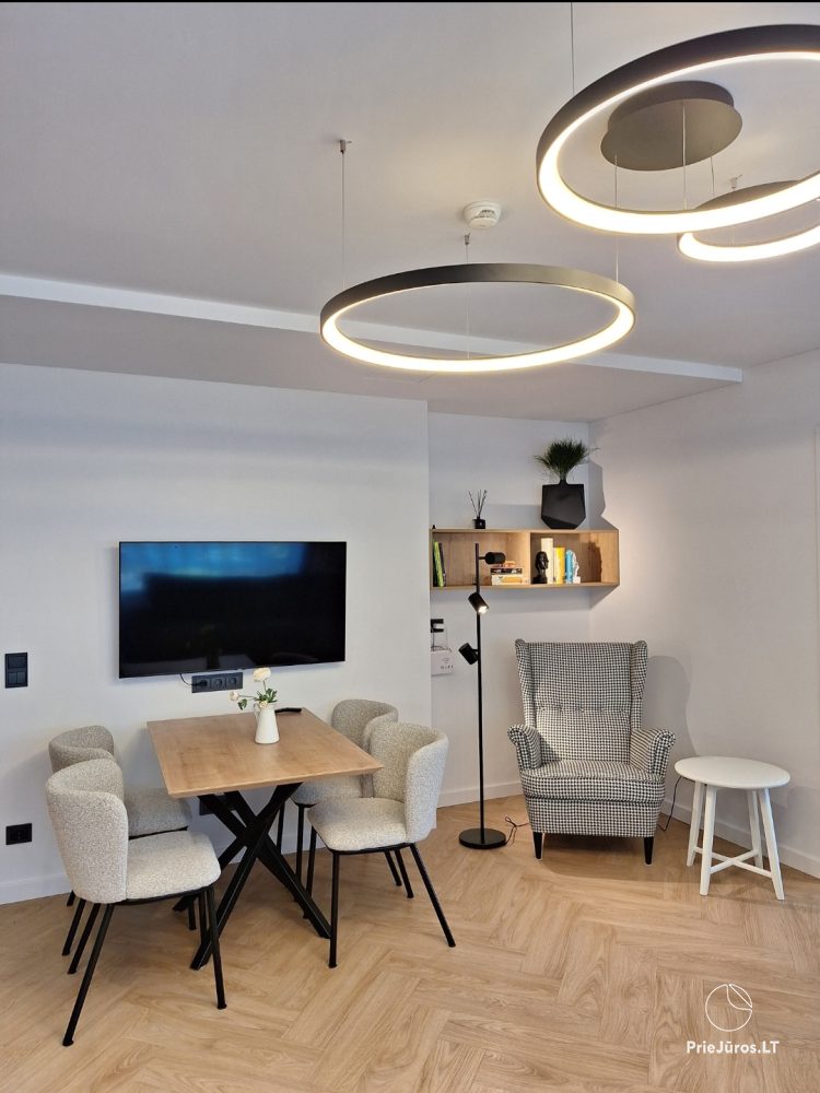 Nowo wyposażone apartamenty przy ulicy Vanagupės. W projekcie „Santiago”.