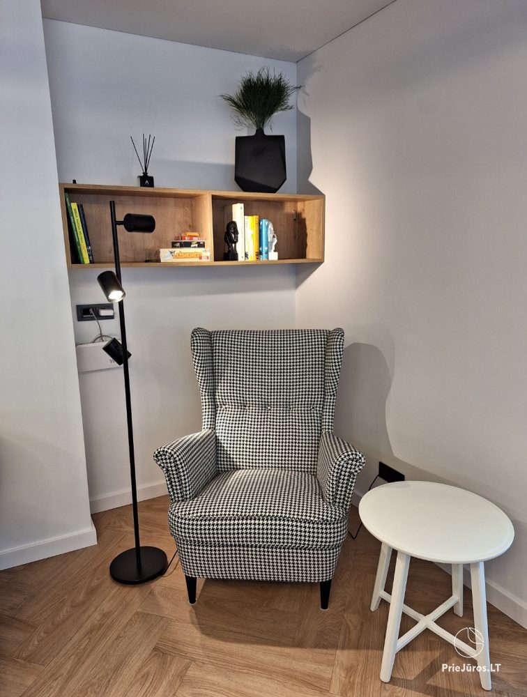 Nowo wyposażone apartamenty przy ulicy Vanagupės. W projekcie „Santiago”.