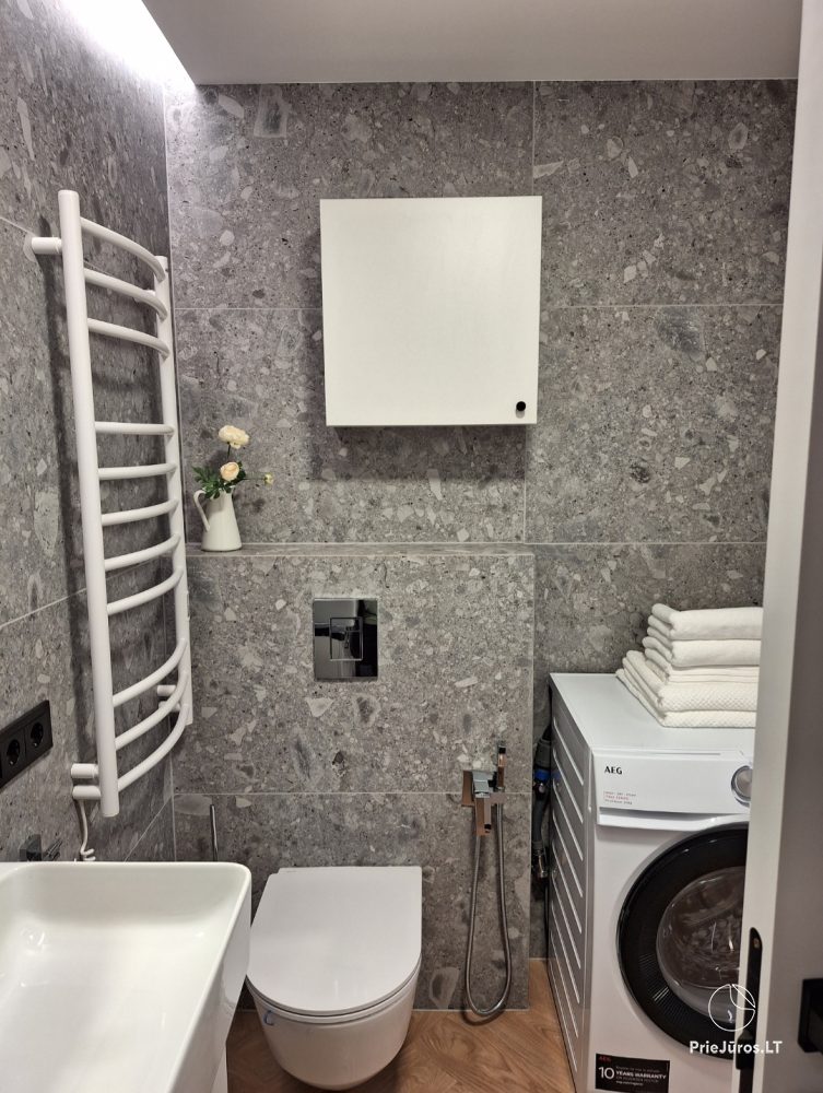 Nowo wyposażone apartamenty przy ulicy Vanagupės. W projekcie „Santiago”.