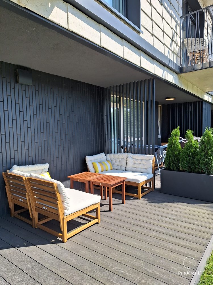 Nowo wyposażone apartamenty przy ulicy Vanagupės. W projekcie „Santiago”.