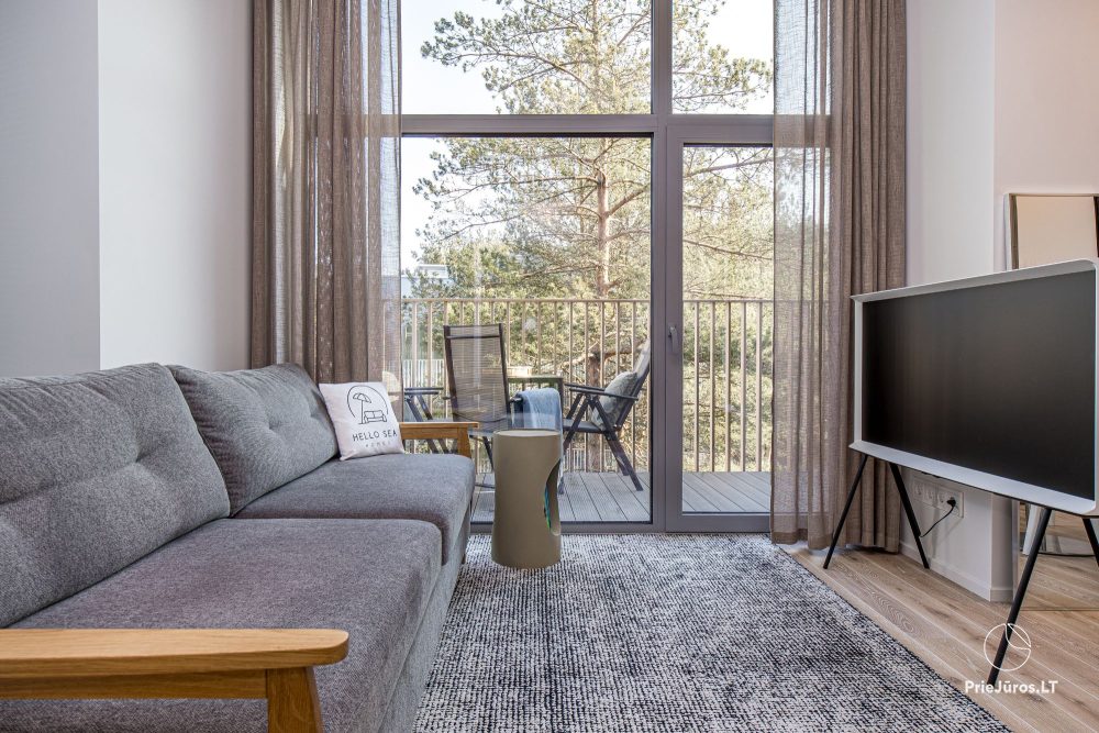 Oaza Doliny Wydm – Kunigiškiai – Apartamenty z Balkonem w Sosnowym Lesie, Zaledwie 300m od Morza