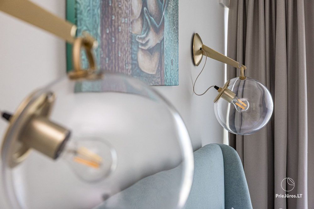 Burės Loft - przestrzeń o wyjątkowym designie dla Twojego jakościowego wypoczynku w kompleksie Mano jūra 1 z basenem, wanną spa, sauną