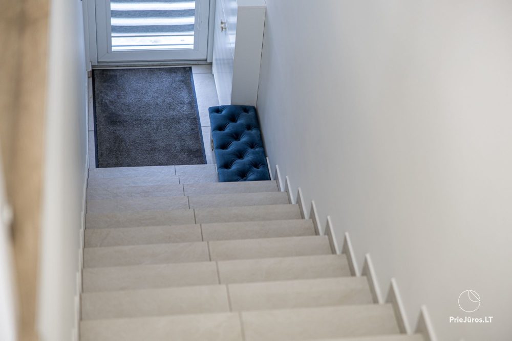 Burės Loft - przestrzeń o wyjątkowym designie dla Twojego jakościowego wypoczynku w kompleksie Mano jūra 1 z basenem, wanną spa, sauną
