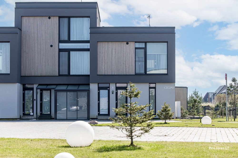 Burės Loft - przestrzeń o wyjątkowym designie dla Twojego jakościowego wypoczynku w kompleksie Mano jūra 1 z basenem, wanną spa, sauną