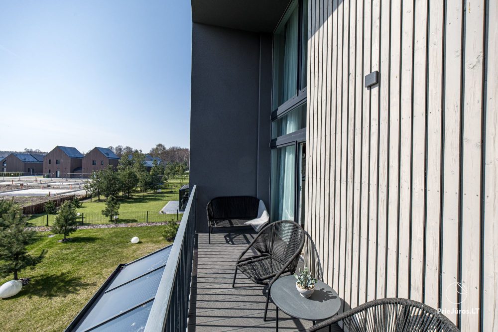 Burės Loft - przestrzeń o wyjątkowym designie dla Twojego jakościowego wypoczynku w kompleksie Mano jūra 1 z basenem, wanną spa, sauną