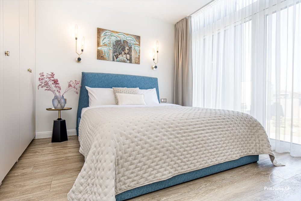 Burės Loft - przestrzeń o wyjątkowym designie dla Twojego jakościowego wypoczynku w kompleksie Mano jūra 1 z basenem, wanną spa, sauną